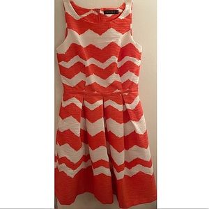 The Limited || Orange & White Sundress